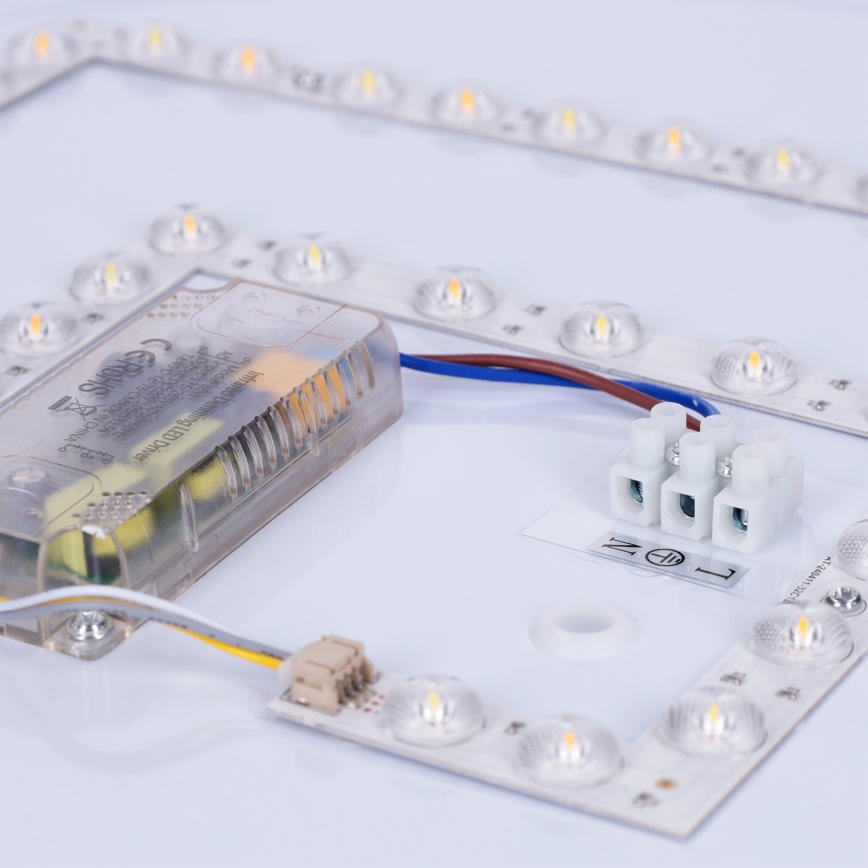 Brilagi - Диммируемый светодиодный потолочный светильник LUCIA LED, 60 Вт, 230 В, 3000–6500 К, диаметр 59 см, серый — с пультом дистанционного управления