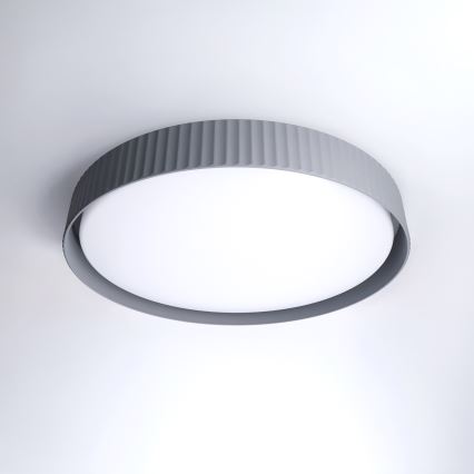 Brilagi - Диммируемый светодиодный потолочный светильник LUCIA LED, 60 Вт, 230 В, 3000–6500 К, диаметр 59 см, серый — с пультом дистанционного управления