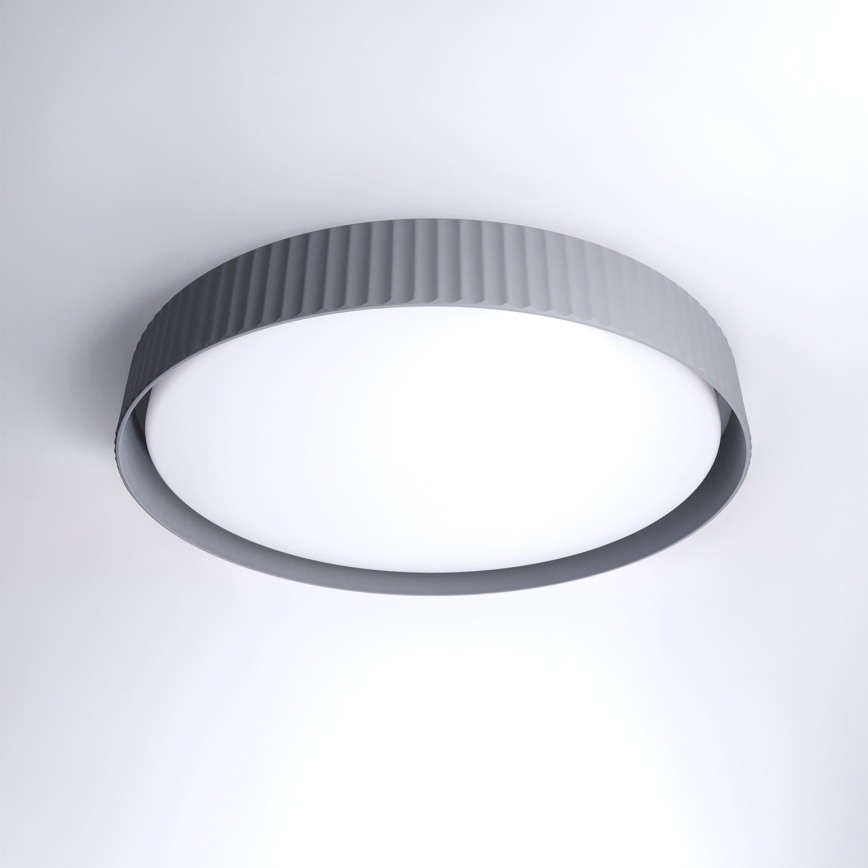 Brilagi - Диммируемый светодиодный потолочный светильник LUCIA LED, 60 Вт, 230 В, 3000–6500 К, диаметр 59 см, серый — с пультом дистанционного управления
