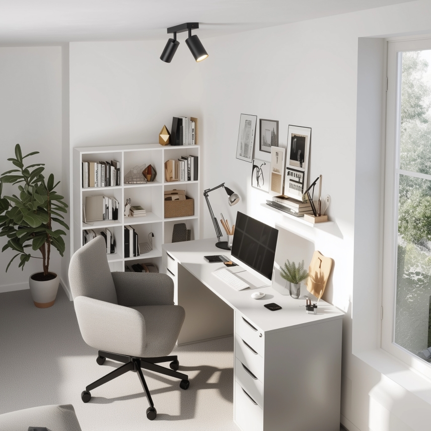 Brilagi - Светодиодный диммируемый точечный светильник SELE 2xGU10/6,5W/230V 2700-6500K черный/золотой