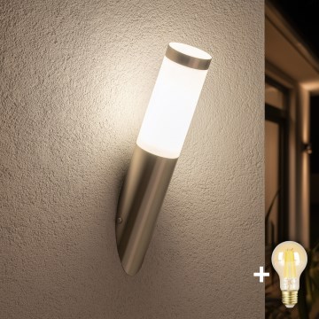 BRILAGI - LED диммируемый уличный настенный светильник ELIA 1xE27/6W/230V 2700-6500K IP44 матовый хром