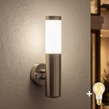 BRILAGI - LED диммируемый уличный настенный светильник ELIA 1xE27/6W/230V 2700-6500K IP44 Wi-Fi матовый хром