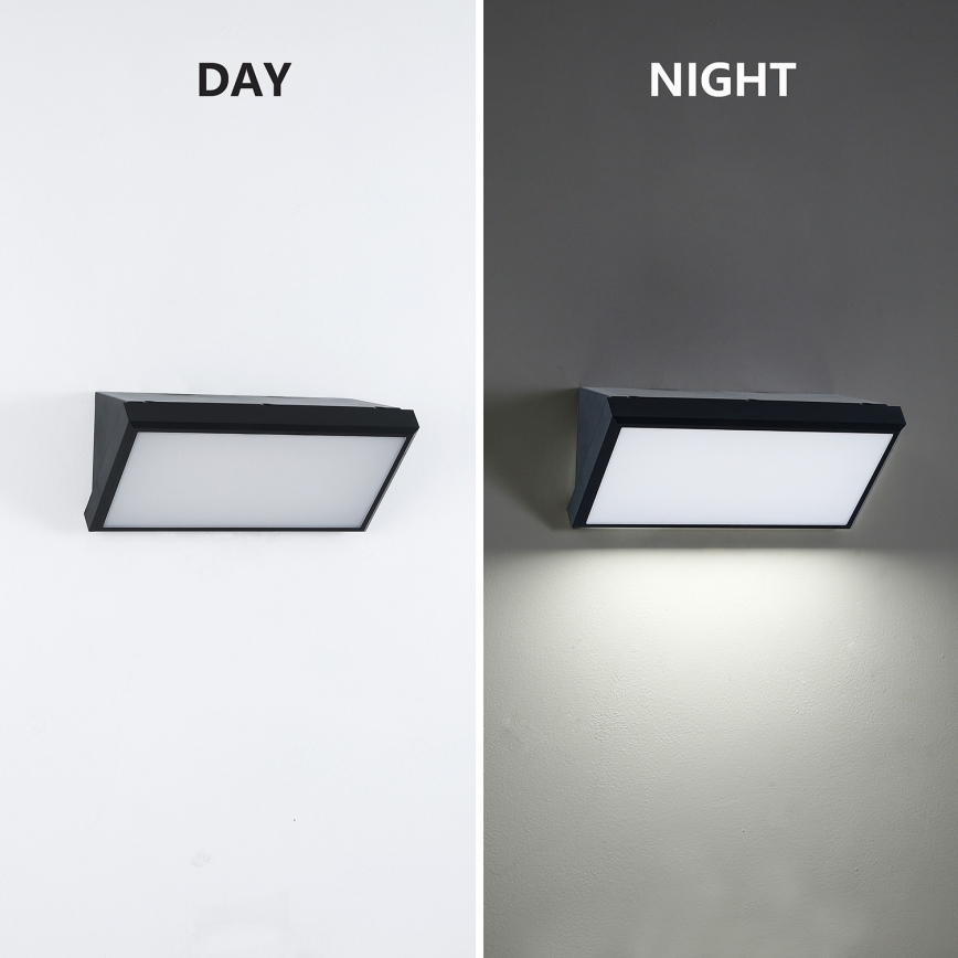 Brilagi - LED диммируемый уличный настенный светильник TRIANGLE 1xE27/6W/230V 2700-6500K IP65 черный