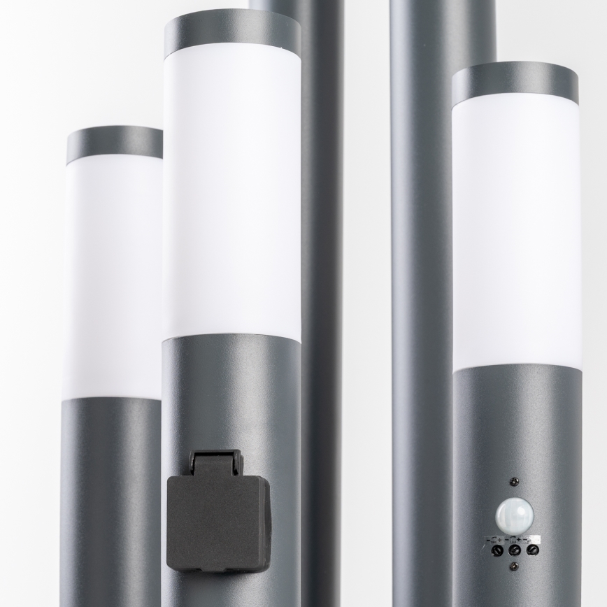BRILAGI - Светодиодная уличная лампа с диммером ELIA 1xE27/6W/230V 2700-6500K IP44 Wi-Fi 100 cm антрацит