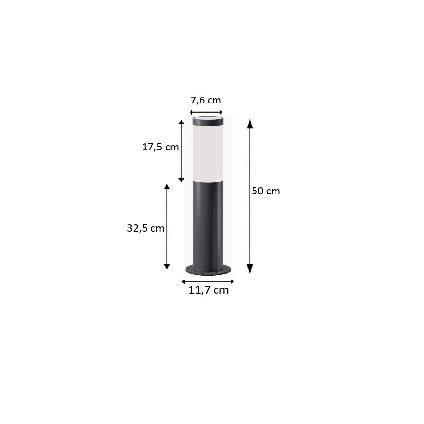 BRILAGI - LED диммируемый уличный светильник ELIA 1xE27/6W/230V 2700-6500K IP44 Wi-Fi 50 cm антрацит