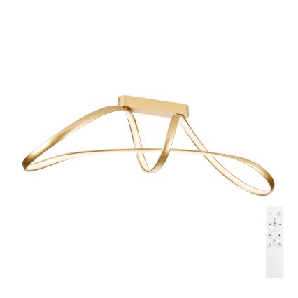 Brilagi - затемнювана LED накладна люстра TWISTER LED/60W/230V 3000-6000K золота + пульт дистанційного керування