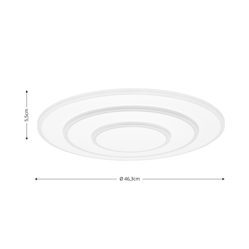 Brilagi - Світлодіодний регульований стельовий світильник MODERN LED/58W/230V 2700-6500K діам. 46,3 см + пульт дистанційного керування