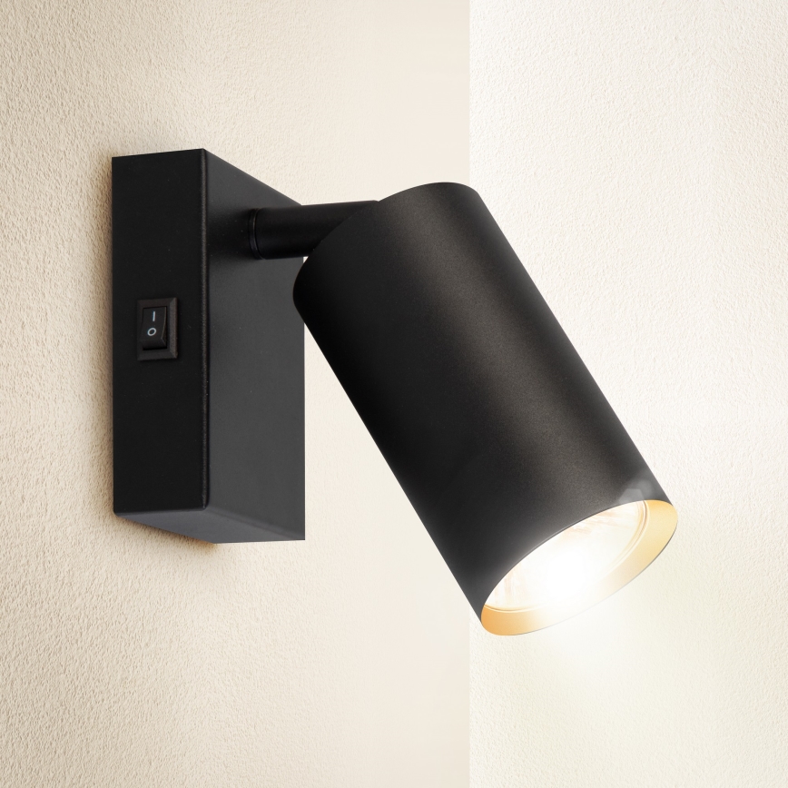 Brilagi - LED димований настінний спот SELE 1xGU10/6,5W/230V 2700-6500K чорний/золотий