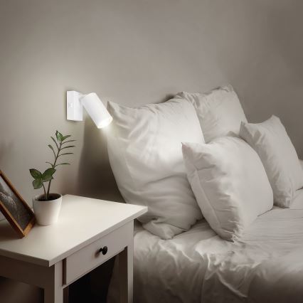 Brilagi - LED RGBW Димований настінний точковий світильник SELE 1xGU10/4,8W/230V 3000K білий + пульт дистанційного керування