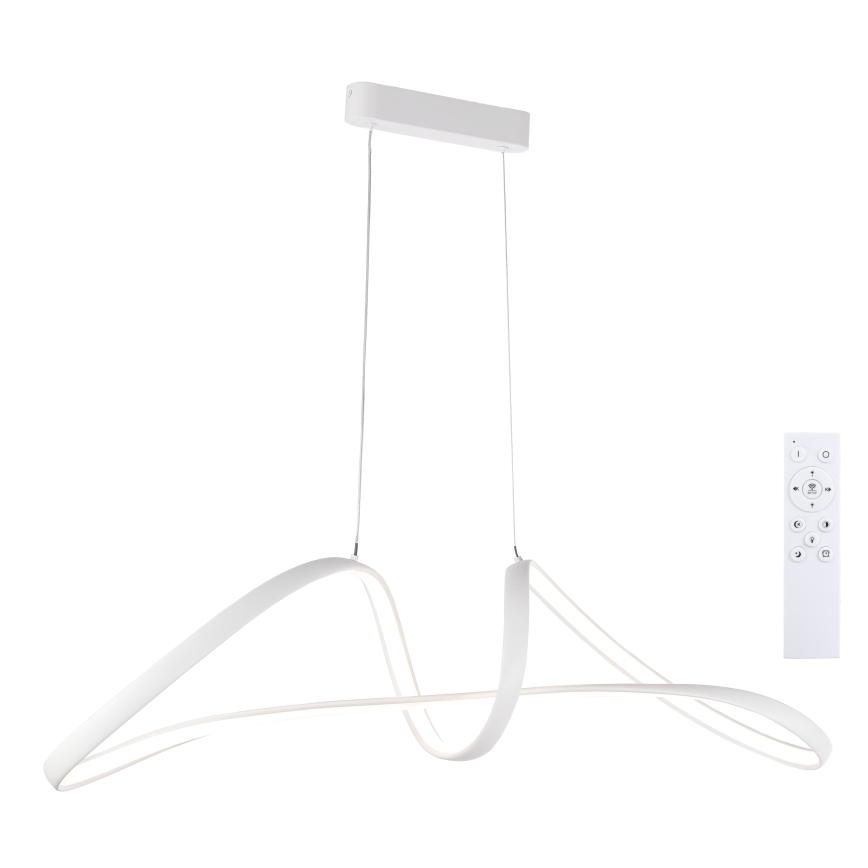 Brilagi - LED-люстра з регульованою яскравістю на тросі TWISTER LED/60W/230V 3000-6000K біла + пульт дистанційного керування