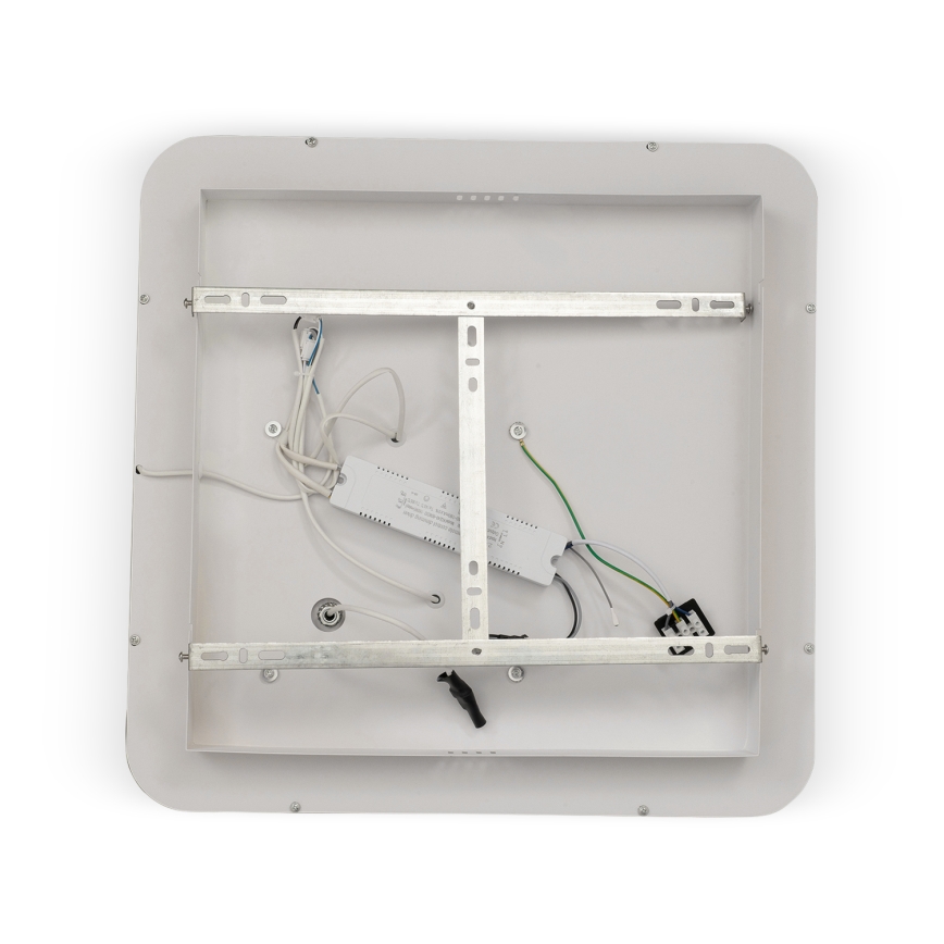 BRILAGI - LED стельовий світильник UNITY з регулюванням яскравості LED/75W/230V + 1xGU10/3W 3000-6000K 50x50 cm білий/чорний + пульт дистанційного керування
