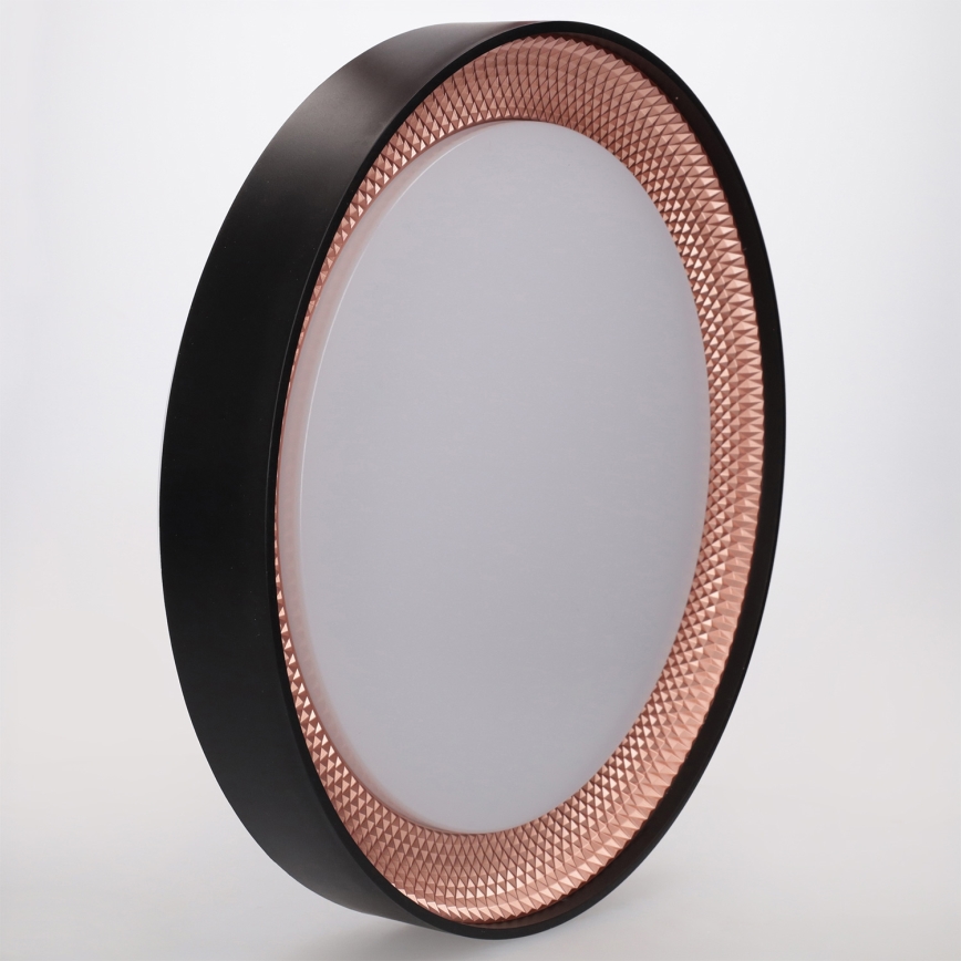 BRILAGI - LED стельовий світильник WALDO із регулюванням яскравості LED/48W/230V 3000-6500K, діам. 40 см, чорний/золотистий + пульт дистанційного керування