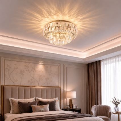 BRILAGI - LED затемнюваний стельовий світильник AURELIA LED/45W/230V 3000-6000K Ø 50 см золотий + пульт дистанційного керування