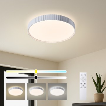 Brilagi - LED димований стельовий світильник CORVO LED/54W/230V 3000-6000K білий діаметр 40 см + пульт дистанційного керування