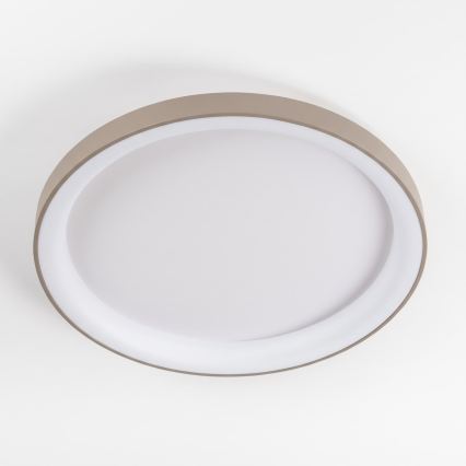 BRILAGI - димований світлодіодний стельовий світильник FALCON II LED/108 Вт/230 В, 3000-6500K, діаметр 80 см, білий/бежевий + пульт дистанційного керування