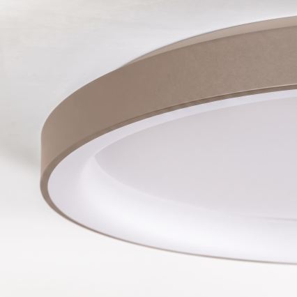 BRILAGI - димований світлодіодний стельовий світильник FALCON II LED/108 Вт/230 В, 3000-6500K, діаметр 80 см, білий/бежевий + пульт дистанційного керування