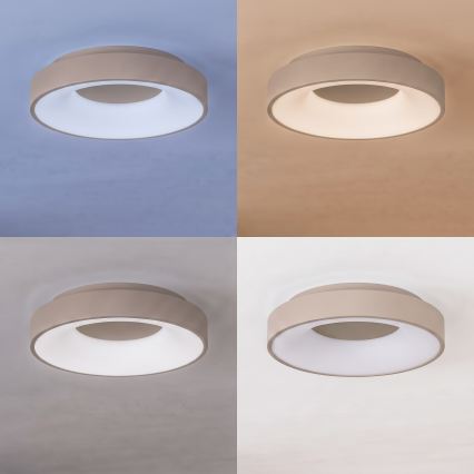 BRILAGI - LED стельовий світильник з регулюванням яскравості FALCON II LED/67W/230V 3000-6500K діаметр 40 см бежевий + пульт дистанційного керування