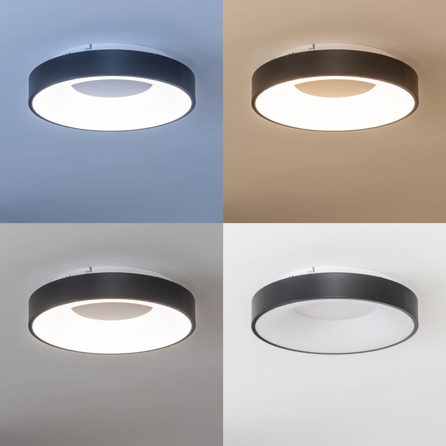 Brilagi - LED-затемнюваний стельовий світильник FALCON II LED/67W/230V 3000-6500K діам. 40 см чорний + дистанційне керування