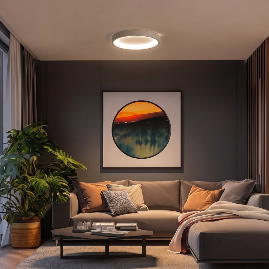 BRILAGI - LED стельовий світильник із регулюванням яскравості FALCON SLIM LED/42W/230V 3000-6500K діам. 50 см білий/бежевий + дистанційне керування