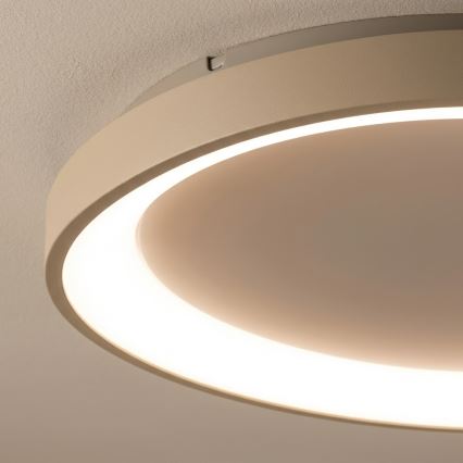BRILAGI - LED стельовий світильник із регулюванням яскравості FALCON SLIM LED/42W/230V 3000-6500K діам. 50 см білий/бежевий + дистанційне керування