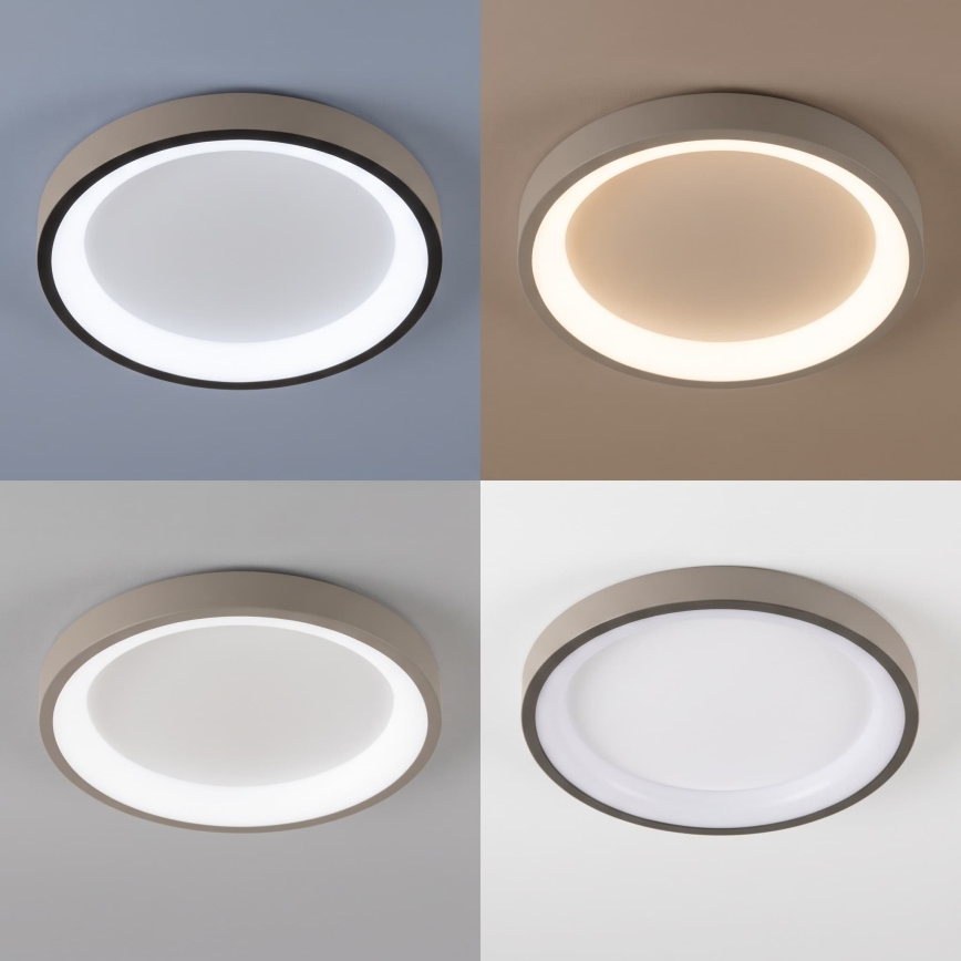 BRILAGI - LED стельовий світильник із регулюванням яскравості FALCON SLIM LED/42W/230V 3000-6500K діам. 50 см білий/бежевий + дистанційне керування