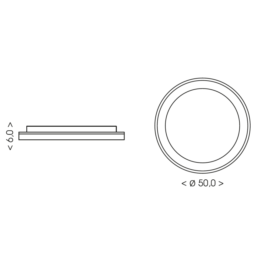 BRILAGI - LED стельовий світильник із регулюванням яскравості FALCON SLIM LED/42W/230V 3000-6500K діам. 50 см білий/бежевий + дистанційне керування