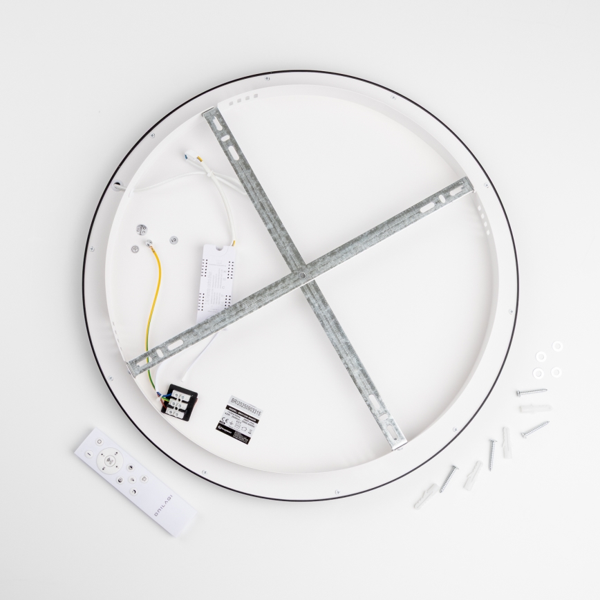 Brilagi - LED стельовий світильник з регулюванням яскравості FALCON SLIM LED/42W/230V 3000-6500K Ø 50 см чорний + дистанційне керування