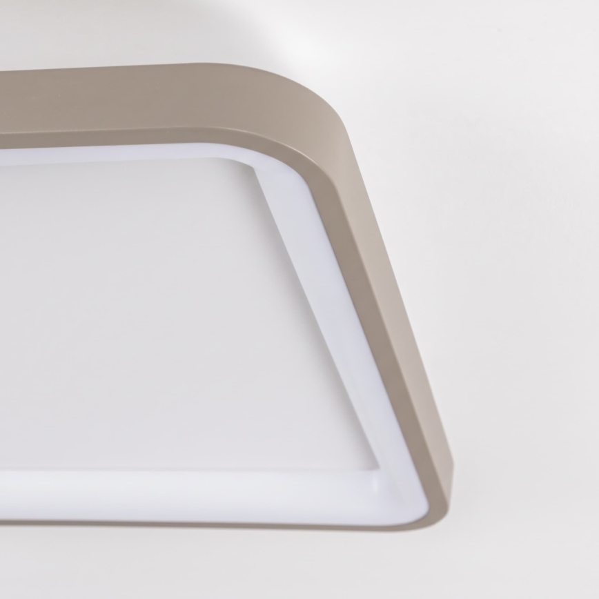 BRILAGI - LED димований стельовий світильник FALCON SLIM LED/50W/230V 3000-6500K 50x50 cm білий/бежевий + дистанційне керування