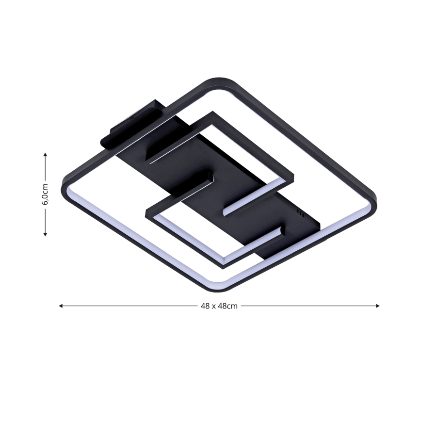 Brilagi - регульований LED стельовий світильник FLARE LED/34W/230V 48x48 cm 3000-6000K + пульт дистанційного керування