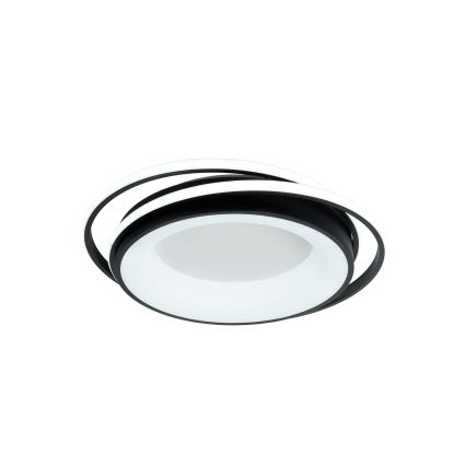 Brilagi - LED стельовий світильник FLARE з можливістю регулювання яскравості LED/84W/230V 3000-6000K 47x51 cm чорний + пульт дистанційного керування