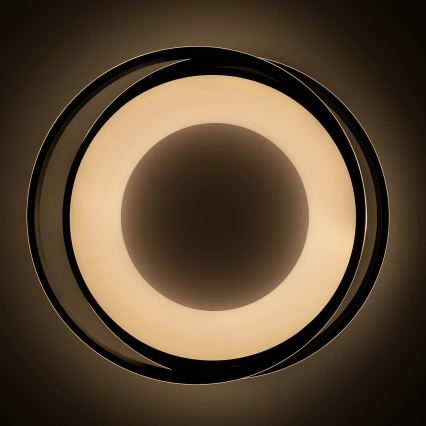 BRILAGI - LED стельовий світильник FLARE з можливістю регулювання яскравості LED/84W/230V 3000-6000K 47x51 cm чорний + пульт дистанційного керування