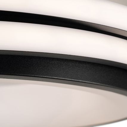 BRILAGI - LED стельовий світильник FLARE з можливістю регулювання яскравості LED/84W/230V 3000-6000K 47x51 cm чорний + пульт дистанційного керування