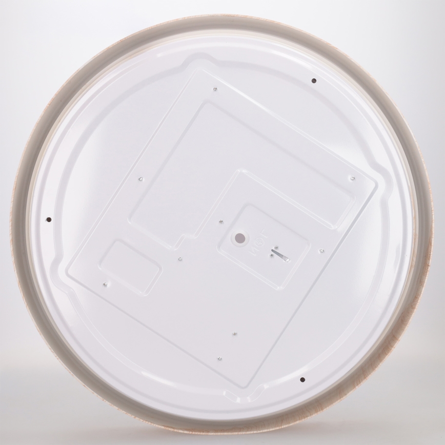 Brilagi - LED стельовий світильник з регулюванням яскравості FLOCO LED/48W/230V діам. 40 см декор під дерево/білий + пульт дистанційного керування