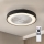 Brilagi - LED димований стельовий світильник із вентилятором LED/30W/230V 3000-6500K pr. 50 cm чорний + пульт дистанційного керування