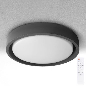 Brilagi - LED димований стельовий світильник MATTEO LED/48W/230V 3000-6500K діаметр 41 см чорний + пульт дистанційного керування