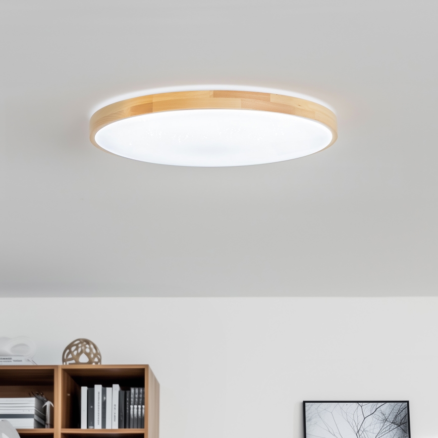 Brilagi - LED димований стельовий світильник PINE LED/60W/230V діам. 52 см 3000-6500K + пульт дистанційного керування