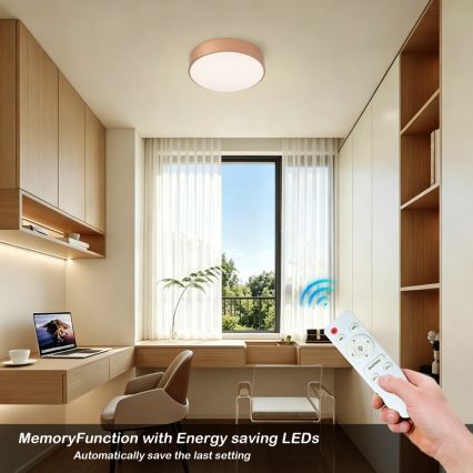 BRILAGI - LED Димований стельовий світильник POOL LED/24W/230V 3000-6000K діам. 20 см мідний + дистанційне керування