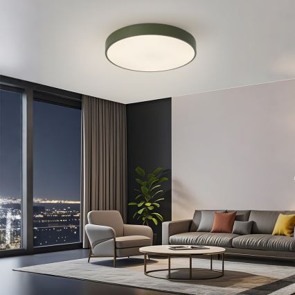 Brilagi - LED стельовий світильник POOL LED/60W/230V 3000-6000K діаметром 50 см зелений + пульт дистанційного керування