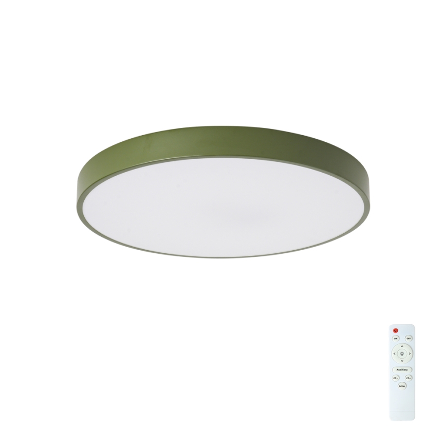 Brilagi - LED стельовий світильник POOL LED/60W/230V 3000-6000K діаметром 50 см зелений + пульт дистанційного керування