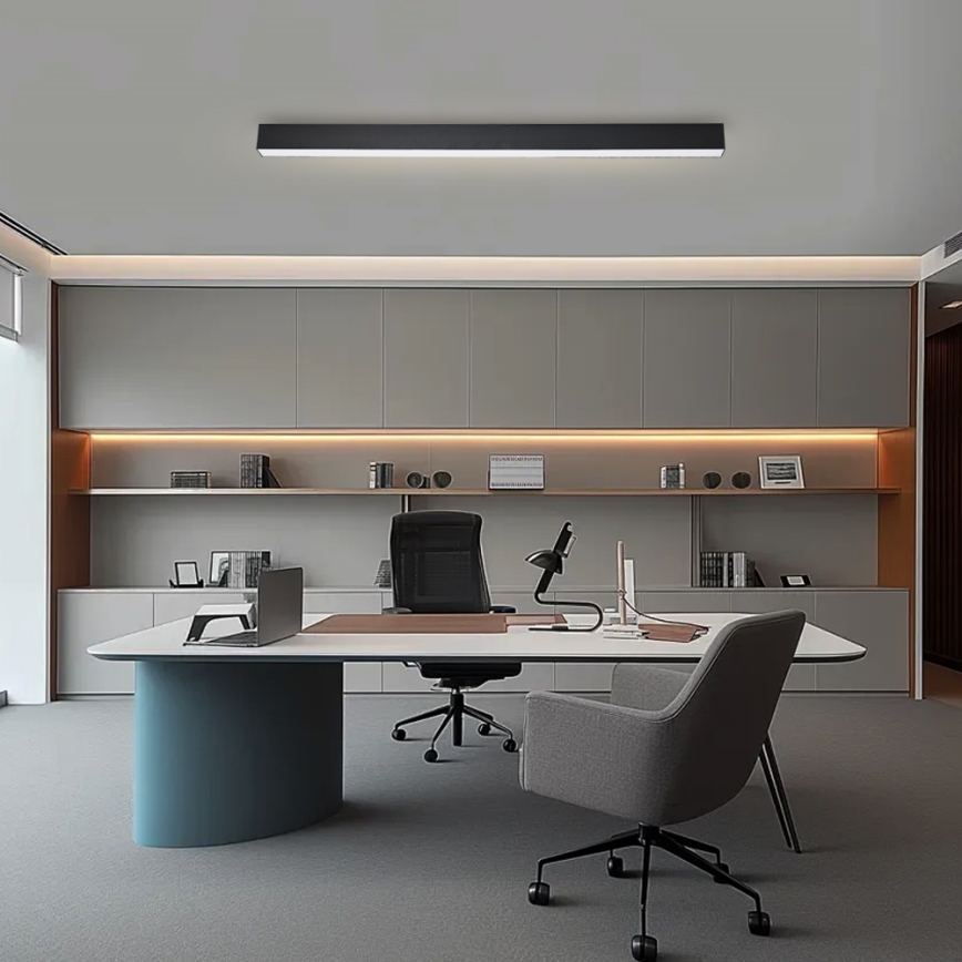 Brilagi - LED затемнюваний стельовий світильник SLEEKLINE SMART LED/40W/230V 3000-6000K Wi-Fi Tuya чорний + пульт дистанційного керування