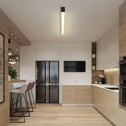 Brilagi - LED затемнюваний стельовий світильник SLEEKLINE SMART LED/40W/230V 3000-6000K Wi-Fi Tuya чорний + пульт дистанційного керування