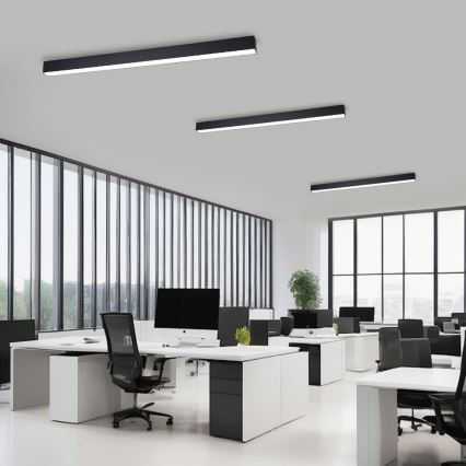Brilagi - LED затемнюваний стельовий світильник SLEEKLINE SMART LED/40W/230V 3000-6000K Wi-Fi Tuya чорний + пульт дистанційного керування