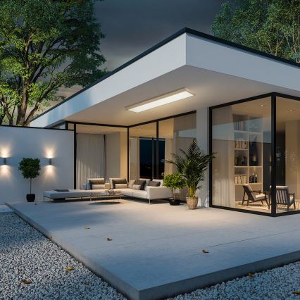 Brilagi - затемнюваний LED стельовий світильник для ванної кімнати FRAME SMART LED/50W/230V 120x30 cm 3000-6000K IP44 бежевий + пульт дистанційного керування