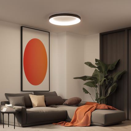 Brilagi - стельовий світильник LED із регульованою яскравістю FALCON II LED/108W/230V 3000–6500K діаметром 80 см чорний + пульт дистанційного керування