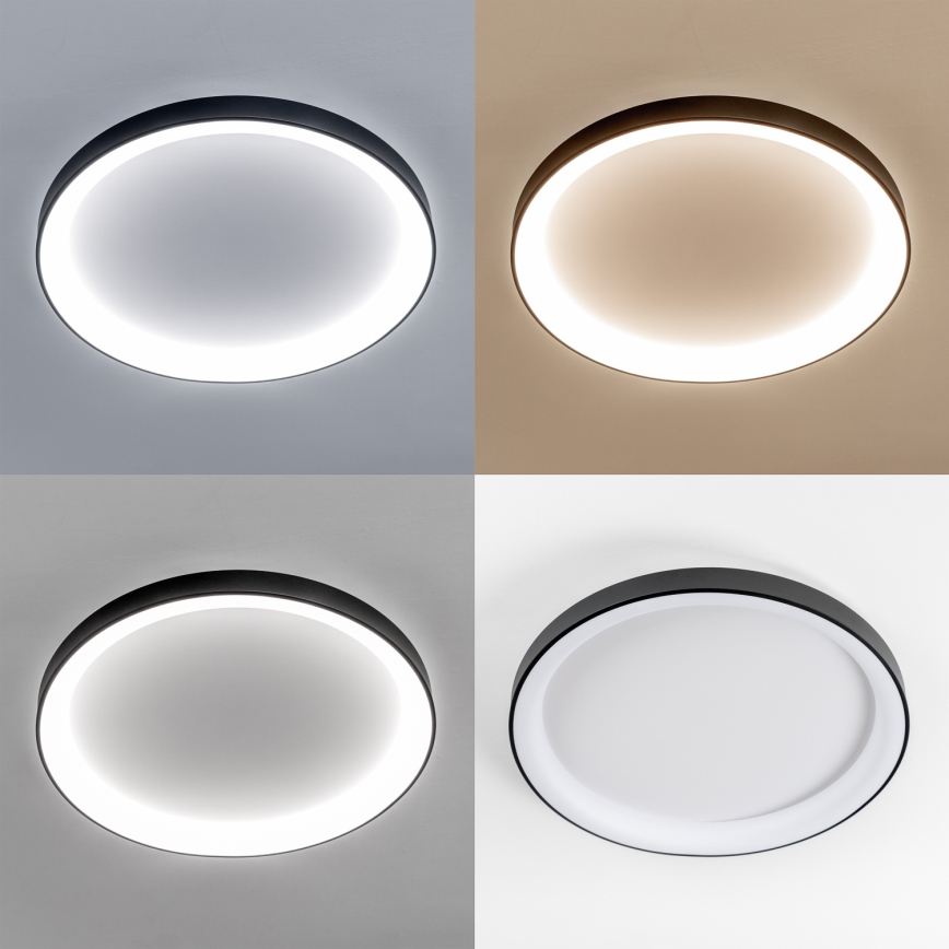 Brilagi - стельовий світильник LED із регульованою яскравістю FALCON II LED/108W/230V 3000–6500K діаметром 80 см чорний + пульт дистанційного керування