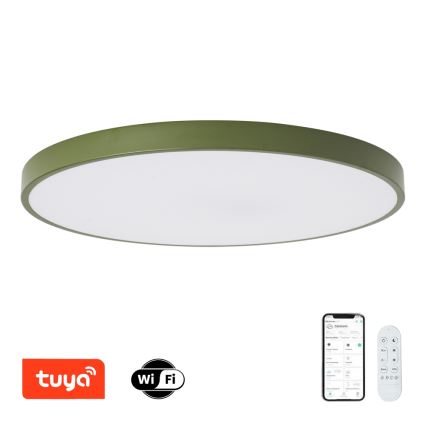 Brilagi - затемнюваний світильник POOL SMART LED/128W/230V, діаметр 100 см, Wi‑Fi Tuya + пульт дистанційного керування, зелений