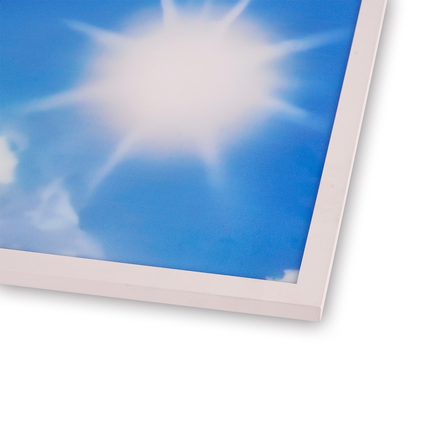 Brilagi - LED стельовий світильник з регулюванням яскравості SLIMFRAME LED/58W/230V 60x60 cm 3000-6000K сріблястий/синій + пульт дистанційного керування