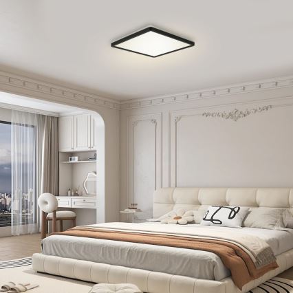 Brilagi - Світильник LED з регулюванням яскравості, датчиком руху та сутінковим сенсором ULTRA SLIM LED/18W/230V 30x30 см + дистанційне керування