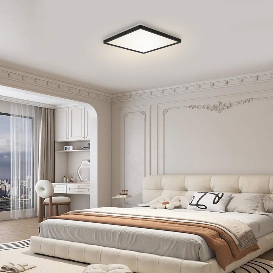 Brilagi - Світильник LED з регулюванням яскравості, датчиком руху та сутінковим сенсором ULTRA SLIM LED/18W/230V 30x30 см + дистанційне керування