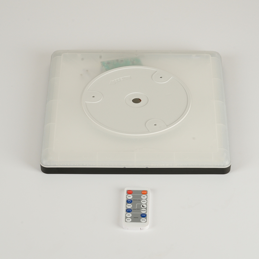 Brilagi - Світильник LED з регулюванням яскравості, датчиком руху та сутінковим сенсором ULTRA SLIM LED/18W/230V 30x30 см + дистанційне керування